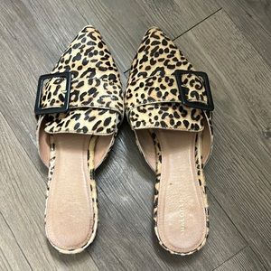 Cheeta Print slide ons